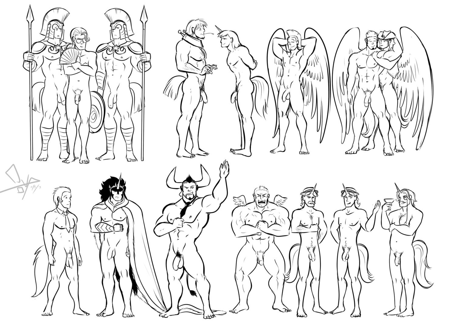alternate_species animal_humanoid balls bgn biceps big_macintosh_(mlp) black_and_white braeburn_(mlp) brother_(lore) brothers_(lore) bulk_biceps_(mlp) digital_drawing_(artwork) digital_media_(artwork) doctor_whooves_(mlp) e621 empty_eyes facial_hair fancypants_(mlp) feathered_wings feathers flaccid flam_(mlp) flim_(mlp) foreskin friendship_is_magic genitals group hasbro hi_res hoity_toity_(mlp) horn human humanized humanoid humanoid_genitalia humanoid_penis identical_twins iron_will_(mlp) king_sombra_(mlp) male male/male mammal monochrome muscular muscular_male my_little_pony nipples pecs penis royal_guard_(mlp) shining_armor_(mlp) sibling_(lore) soarin_(mlp) thunderlane_(mlp) twins_(lore) weapon wings wonderbolts_(mlp)