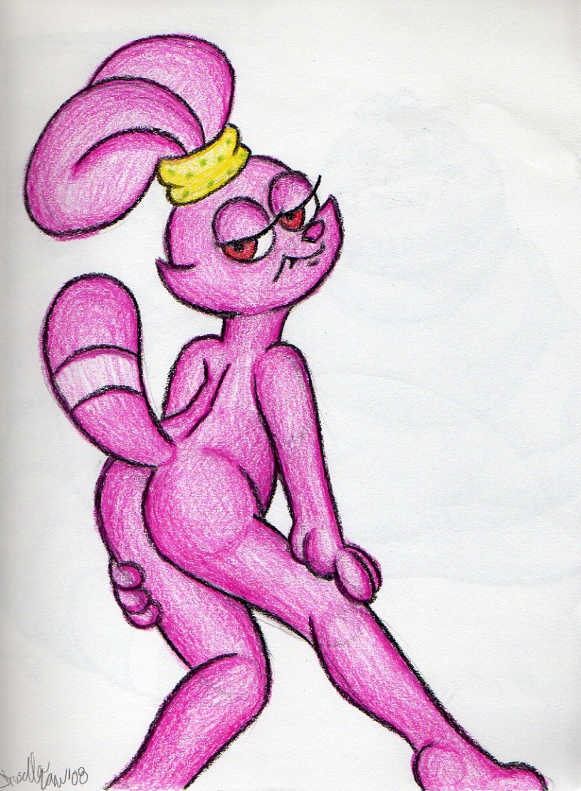 2008 anthro bear cartoon_network cat chowder chowder_(series) female furry hybrid panini pink_body pink_fur rabbit rule34 tagme