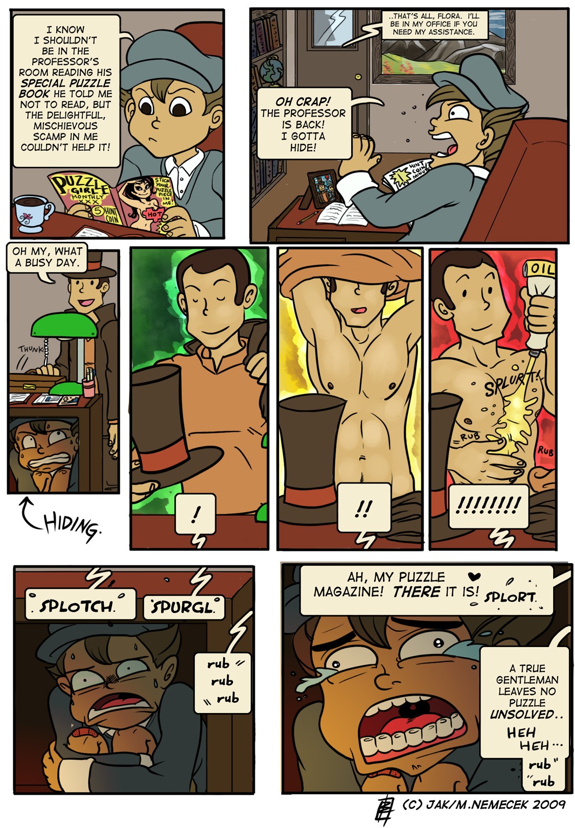 hershel_layton luke_triton male male_only professor_layton rule34 tagme