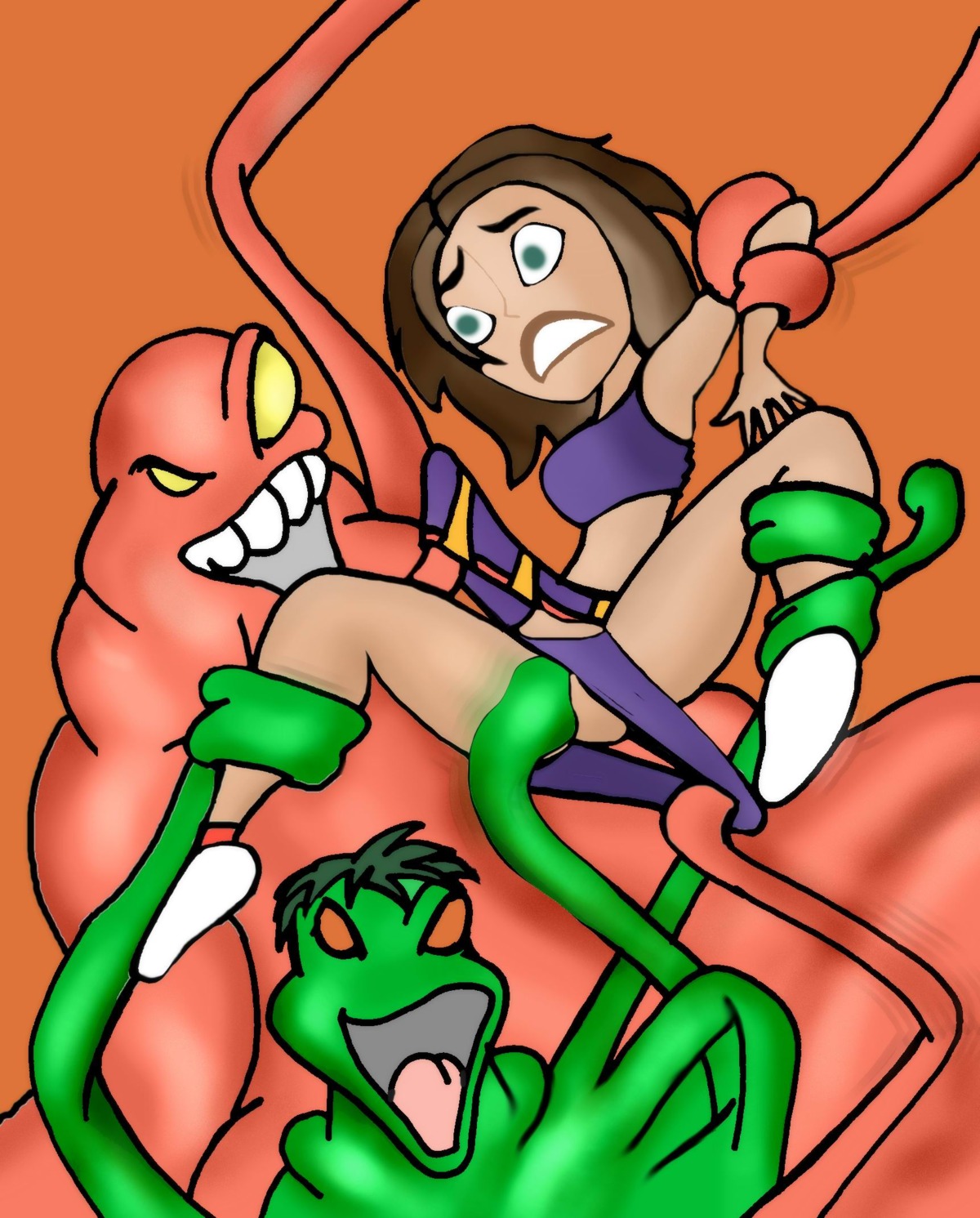 bonnie_rockwaller breasts cheerleader disney disney_channel female human kim_possible medium_breasts rape restrained rule34 russkere spread_legs straight_hair tagme tentacles