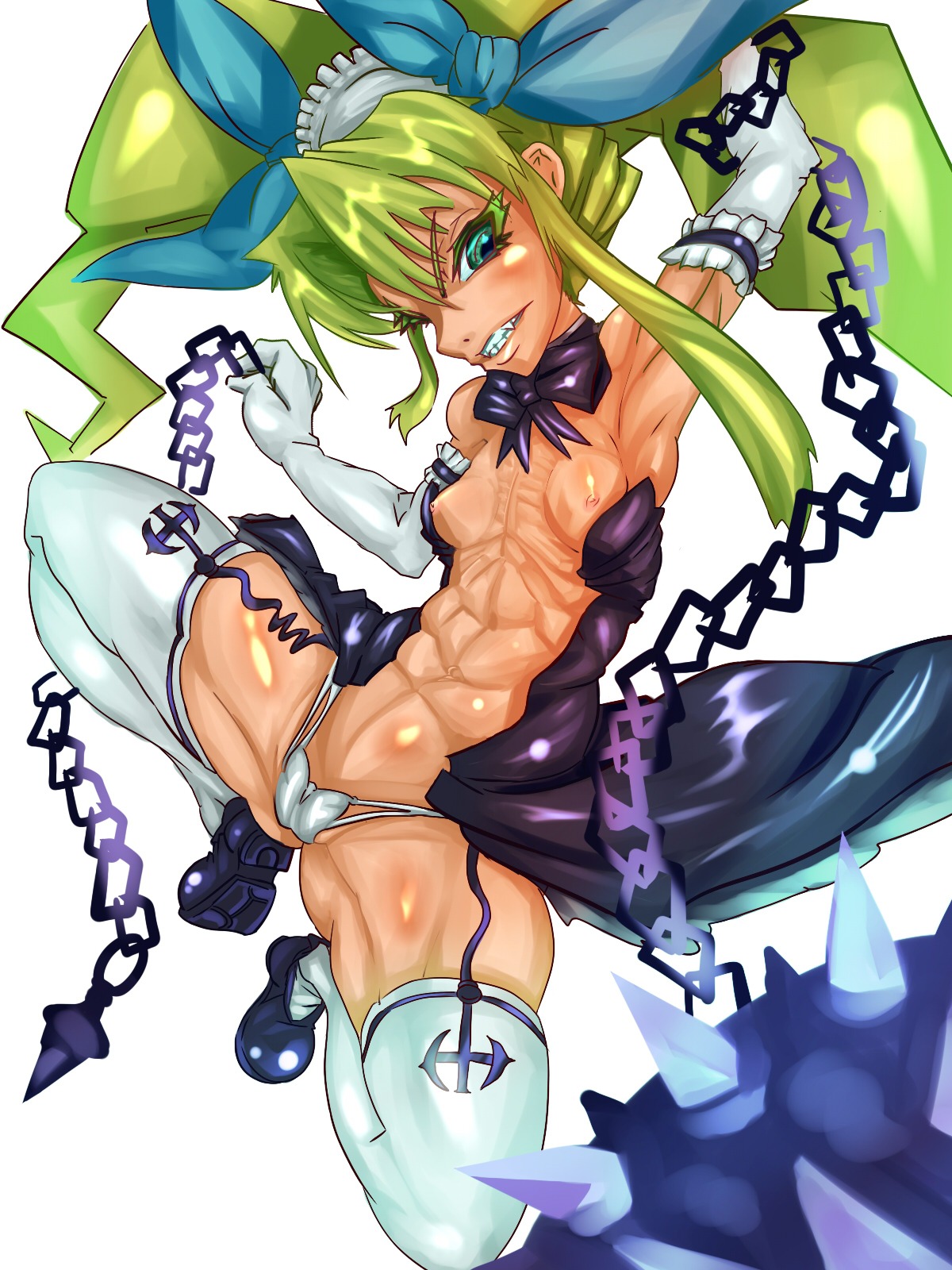 breasts female juliet_(vanguard_princess) nipples rule34 spread_legs vanguard_princess
