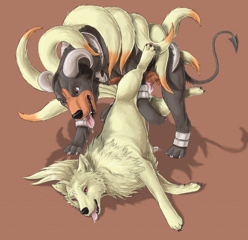 balls bodily_fluids canid canine chainedbirds cum drooling duo e621 erection female female_penetrated feral feral_on_feral generation_1_pokemon generation_2_pokemon genital_fluids genitals houndoom male male/female male_penetrating male_penetrating_female mammal multi_tail ninetales nintendo nude penetration penis pokemon pokemon_(species) saliva sex tail