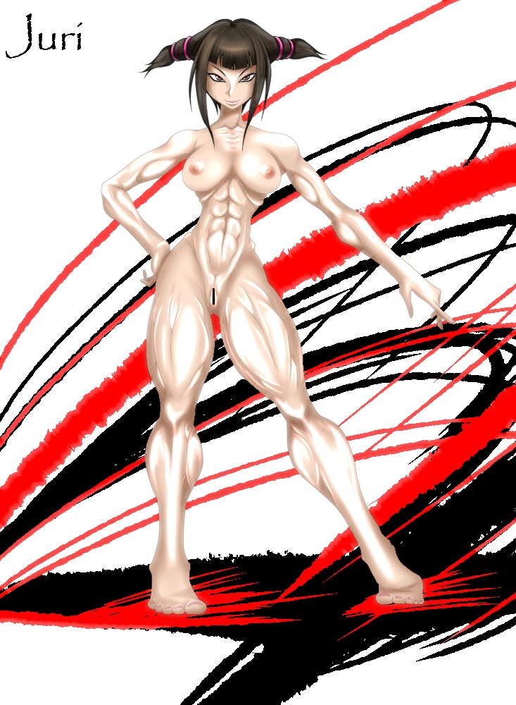 capcom female female_only human juri_han muscular muscular_female rule34 solo straight_hair street_fighter tagme