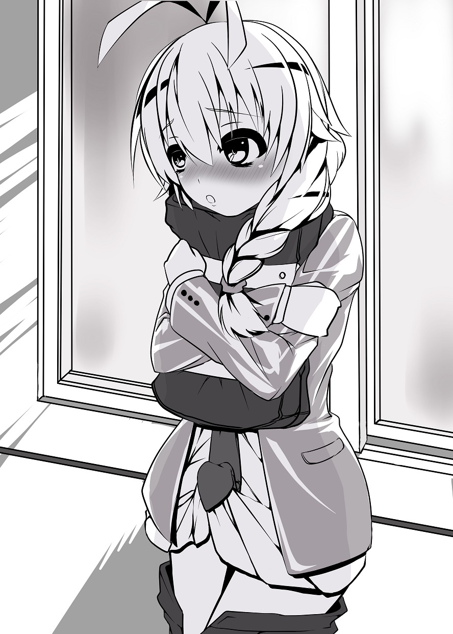 1boy androgynous blonde_hair bulge crossdressing femboy girly haiyore!_nyaruko-san hastur_(nyaruko-san) human male male_only rule34 solo tagme trap white_skin