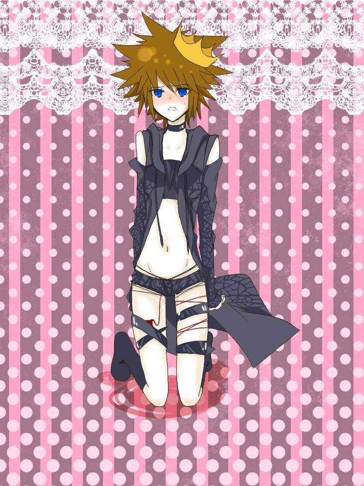 kingdom_hearts male male_only rule34 solo_male sora sora_(kingdom_hearts) tagme