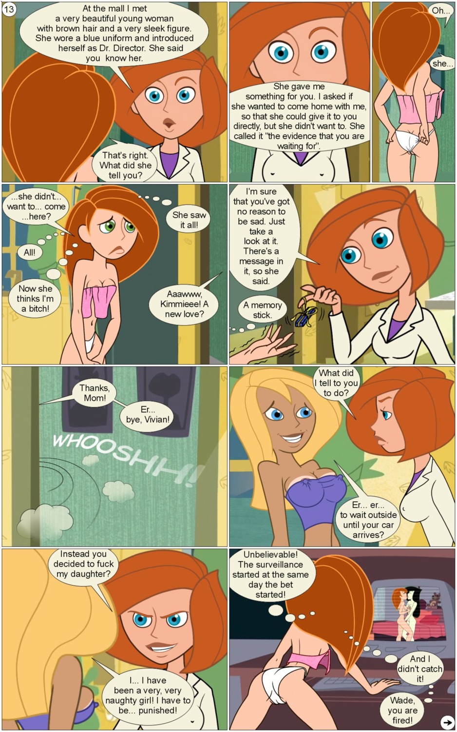 ann_possible comic disney disney_channel female female_only gagala human kim_possible kimberly_ann_possible multiple_females multiple_girls nipples oh_betty! page_13 rule34 shego straight_hair tagme vivian_porter