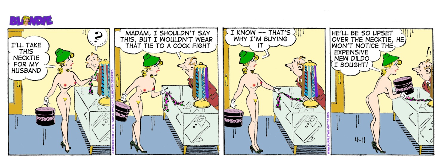 blondie_(comic) blondie_bumstead clothing comic_strip edit female human mostly_nude rule34 tagme