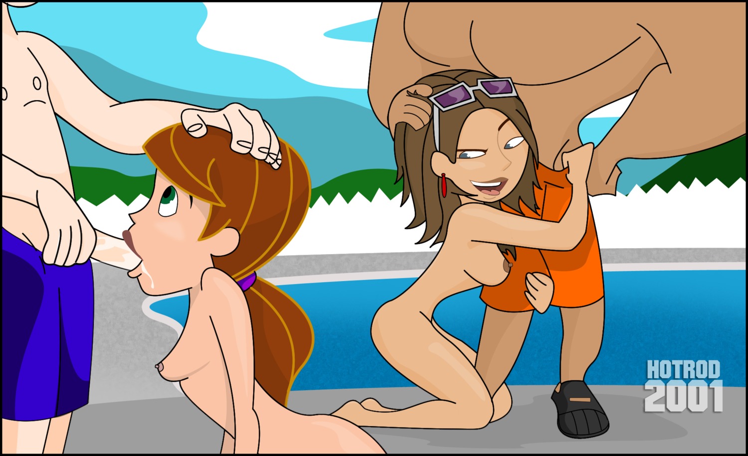 2boys 2girls barefoot bonnie_rockwaller canon_couple disney disney_channel female ginger group_sex hand_on_head hotrod2001 human kim_possible kimberly_ann_possible light-skinned_female light-skinned_male light_skin male mexican_male multiple_boys multiple_females multiple_girls multiple_males nipples orange_hair penis redhead ron_stoppable rule34 senor_senior_junior sex straight straight_hair swimming_pool tagme white_female white_male