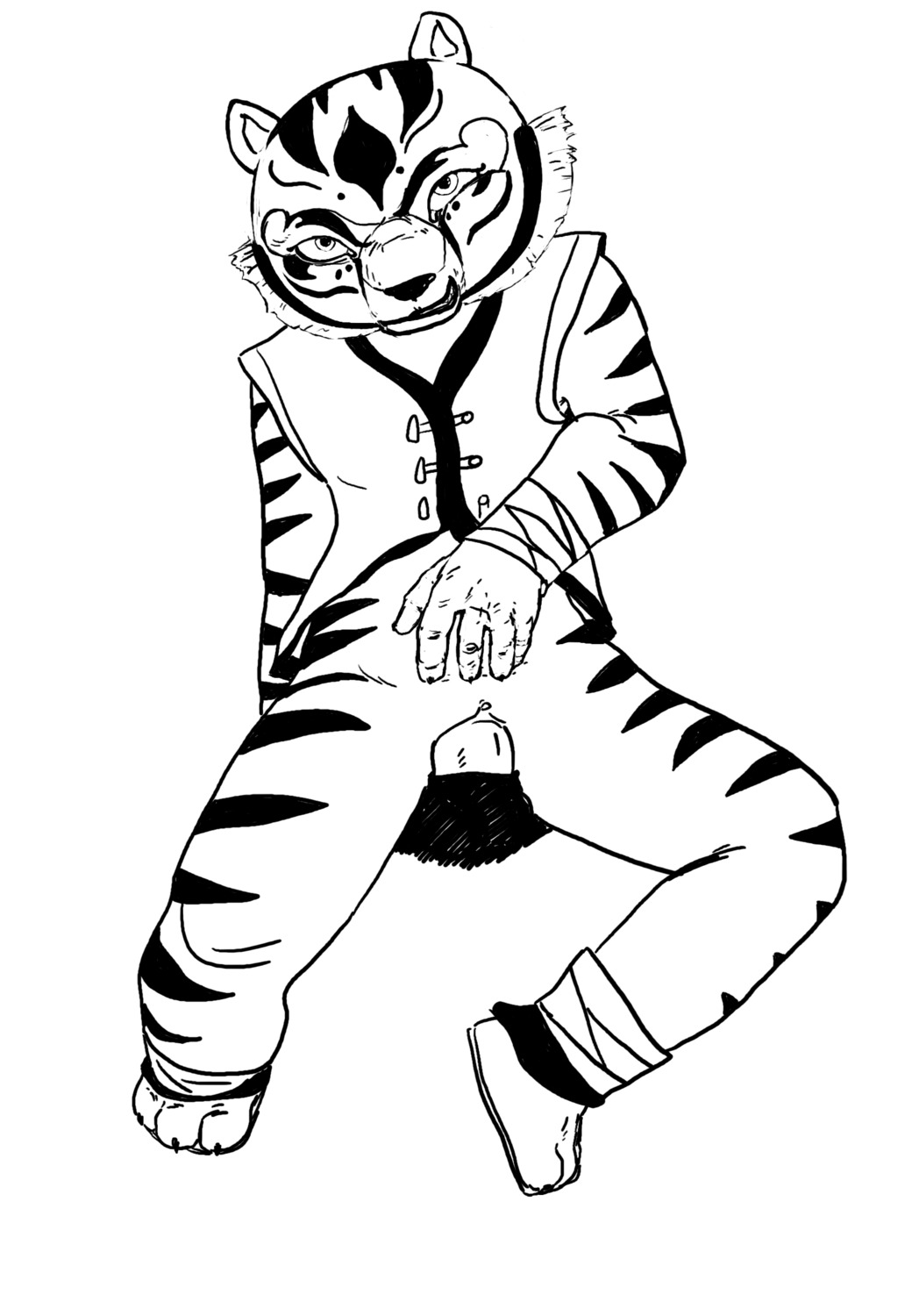 anthro black_and_white dreamworks female imaajfpstnfo kung_fu_panda master_po_ping master_tigress po rule34 tagme tiger
