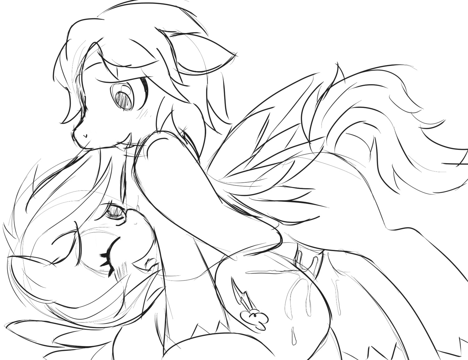equine female feral feral_on_feral friendship_is_magic horse my_little_pony pegasus pony rainbow_dash_(mlp) rule34 sex smooth_skin sweethd tagme