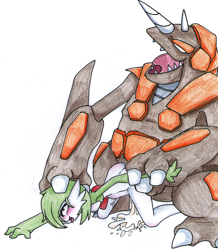 1girls ass breasts color exposed_breasts female female_gardevoir female_pokemon gardevoir green_hair hair interspecies male male_pokemon mouth nintendo nudity open_mouth pokemon pokemon_(species) pokemon_rse pussy rhyperior rule34 sex short_hair size_difference skin straight tongue vaginal_penetration white_background white_skin
