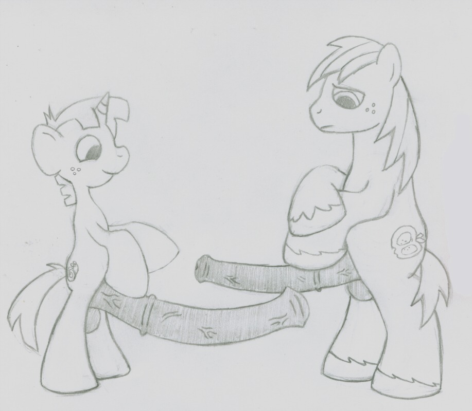 big_macintosh_(mlp) earth_pony equine friendship_is_magic horse male male_only my_little_pony penis pony rule34 smooth_skin snails_(mlp) tagme unicorn what