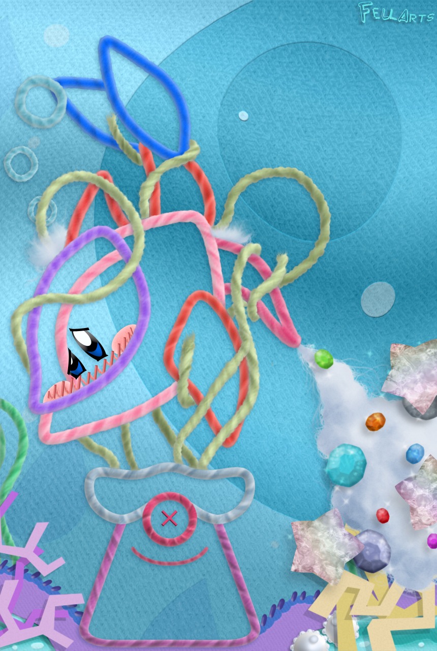 beads cetacean cotton cum dolphin fellarts feral_penetrated kirby kirby_(series) male marine penis rule34 sea_anemone tentacle underwater what yarn