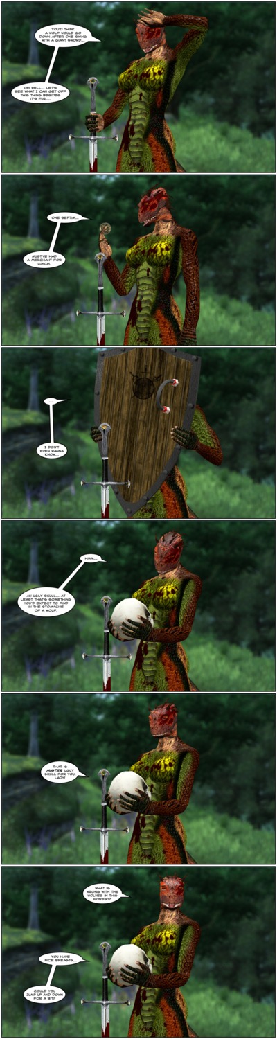 3d_(artwork) absurd_res anthro argonian belly bethesda_game_studios black_body black_scales blood bodily_fluids bone breasts brown_body brown_scales coin comic dialogue digital_media_(artwork) duo e621 english_text featureless_breasts female garry's_mod genitals gold_(metal) gold_coin grass green_belly green_body green_scales green_vulva hi_res holding_object humanoid_hands humor looking_at_viewer melee_weapon microsoft nature navel non-mammal_breasts nude nudist oblivion open_mouth outside pink_tongue plant pupils red_body red_eyes red_scales reptile savira scales scalie sharp_teeth shield skull slim slit_pupils solo_focus sword teeth text the_elder_scrolls tongue tree turtle-head undead vulva weapon