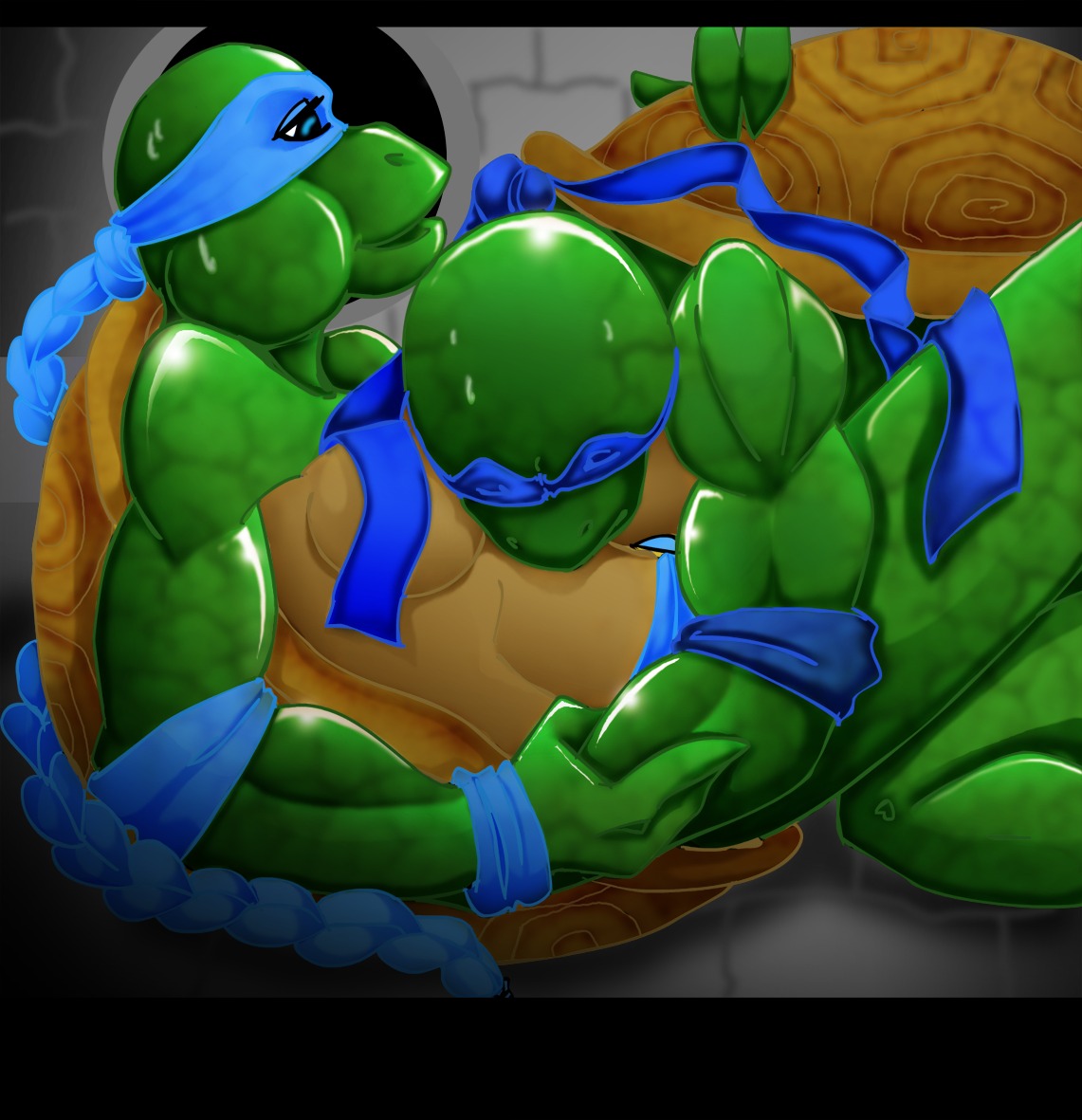 anthro bad_anatomy duskfire_(artist) female leonardo ninja_turtles:_the_next_mutation reptile rule34 scalie smooth_skin tagme teenage_mutant_ninja_turtles turtle venus_de_milo