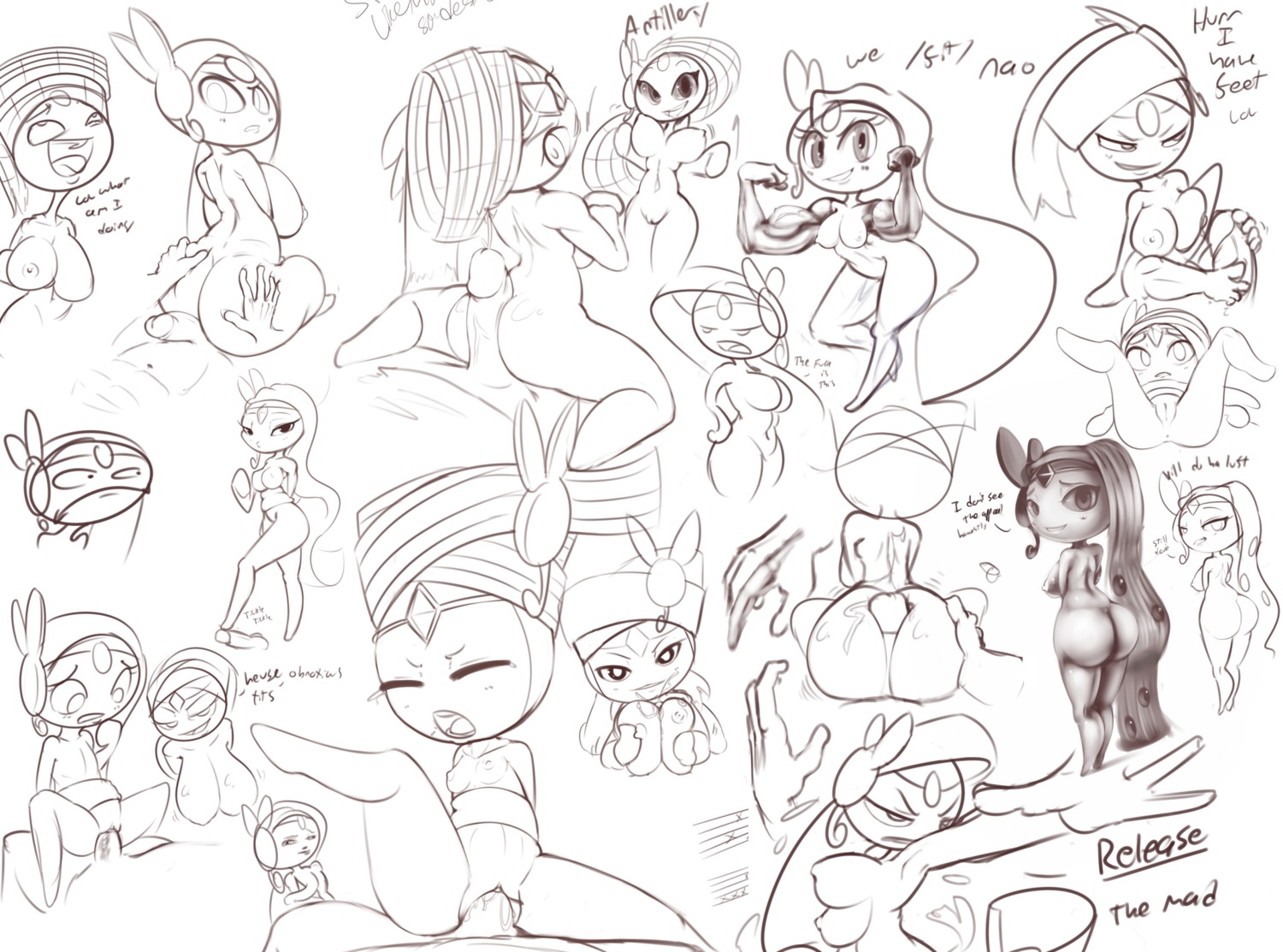 female male meloetta monochrome pokemon pokemon_bw rule34 theboogie