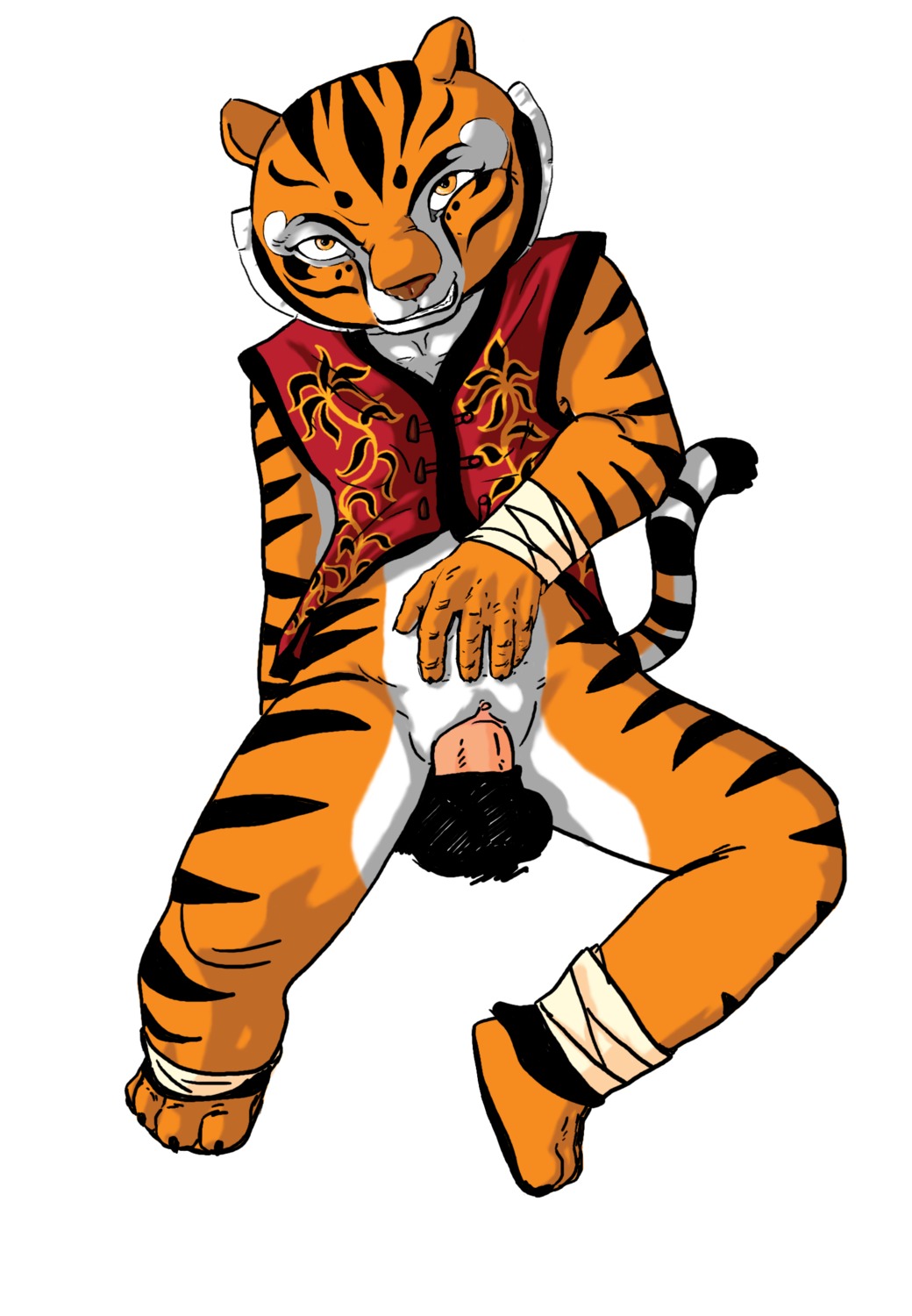anthro bottomless clitoris clothed clothing dreamworks duo e621 erection felid female female_focus female_penetrated front_view genitals hi_res kung_fu_panda male male/female male_penetrating male_penetrating_female mammal master_tigress pantherine penetration penile penile_penetration penis penis_in_vagina sex simple_background solo_focus tail tiger unknown_artist vaginal vaginal_penetration vulva white_background