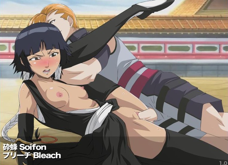 bleach female leg_lift mabashi open_clothes open_shirt pussy rule34 soifon straight straight_sex sui-feng tagme vaginal_penetration zone