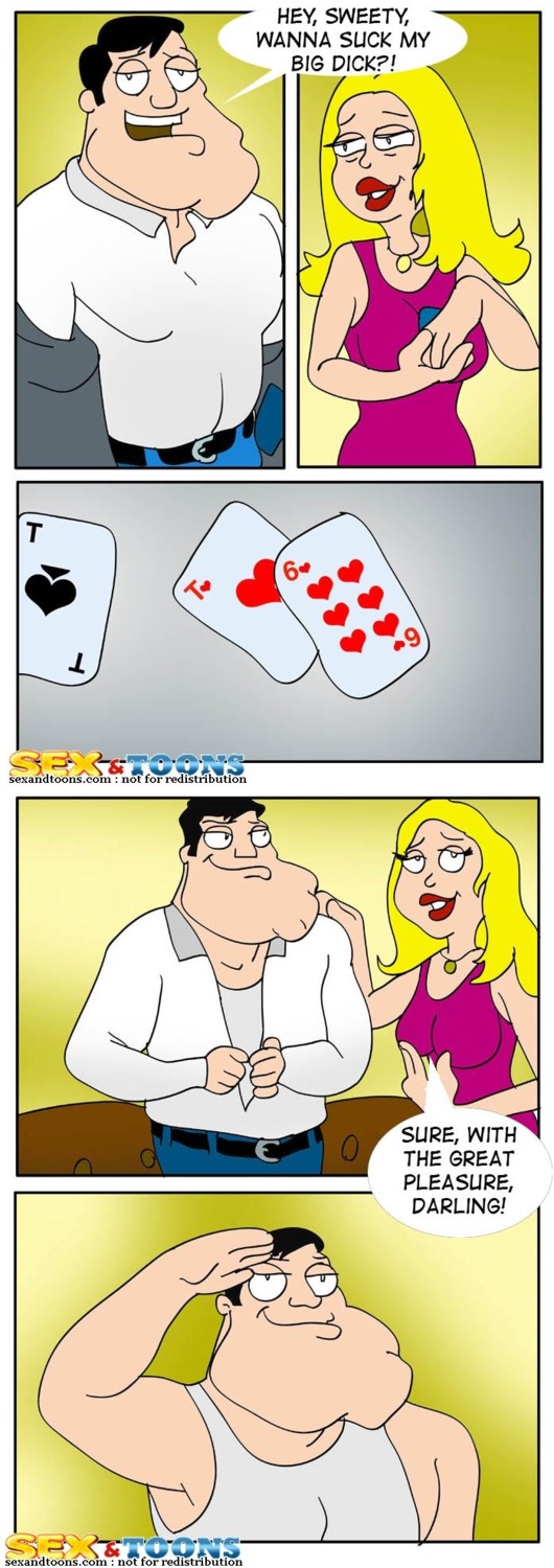 american_dad color comic female francine_smith hayley_smith human male rule34 sex_and_toons stan_smith steve_smith straight_hair