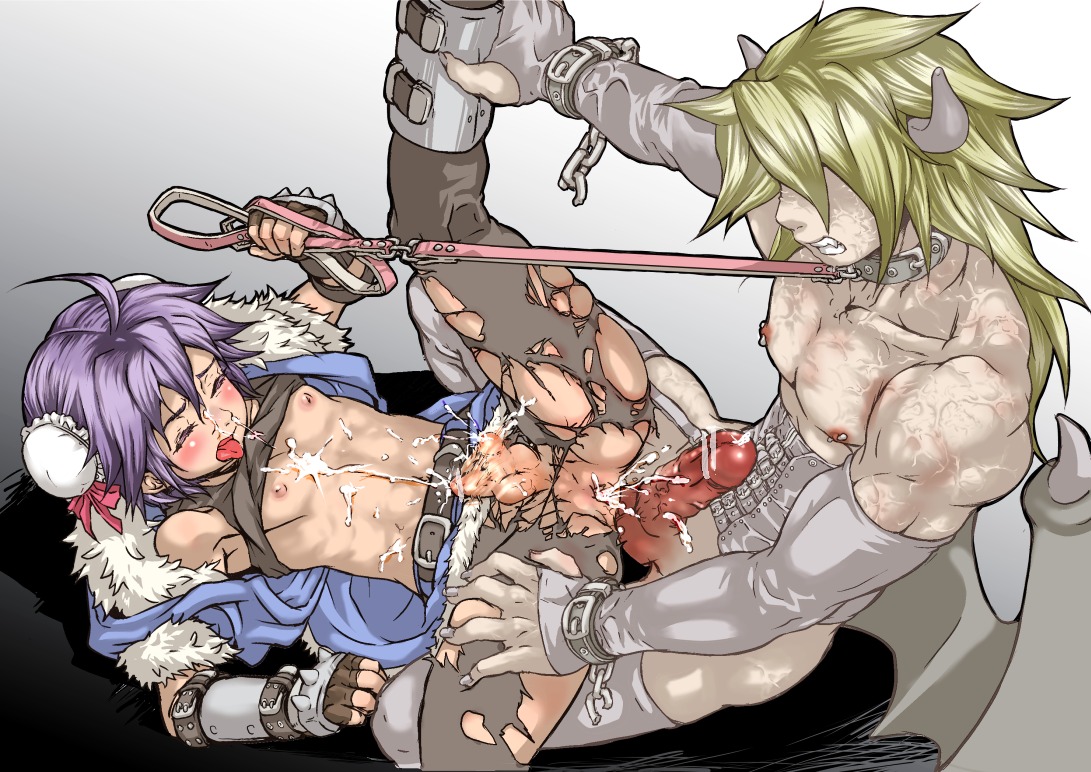 2boys clothed_sex clothing collar cum demon demon_boy gay girly hato_mochi incubus leash male male_only penis ragnarok_online rule34 scar stalker tagme torn_clothes yaoi