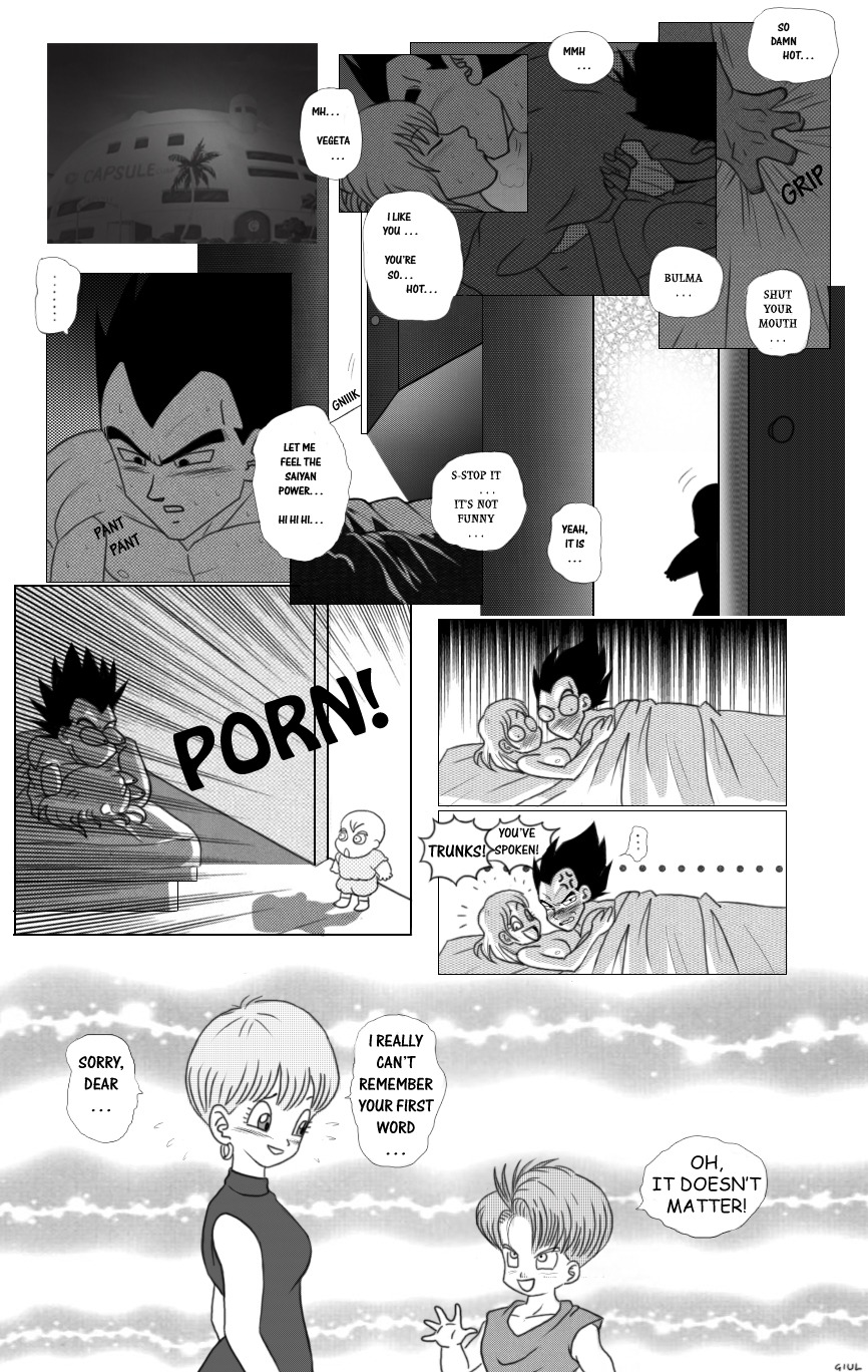 bulma_briefs dragon_ball dragon_ball_z father_and_son female male mother_and_son pallottili rule34 trunks_briefs vegeta