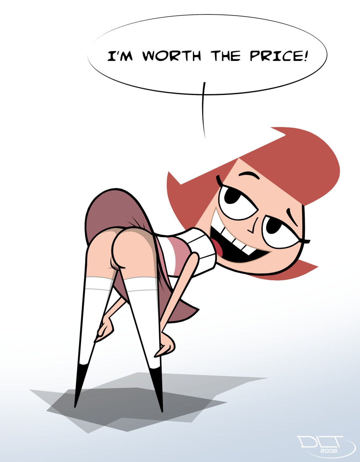 1girls 2008 dlt dress female my_life_as_a_teenage_robot no_panties prostitute prostitution pteresa pussy rule34 shortstack smooth_skin teenager upskirt vagina white_background