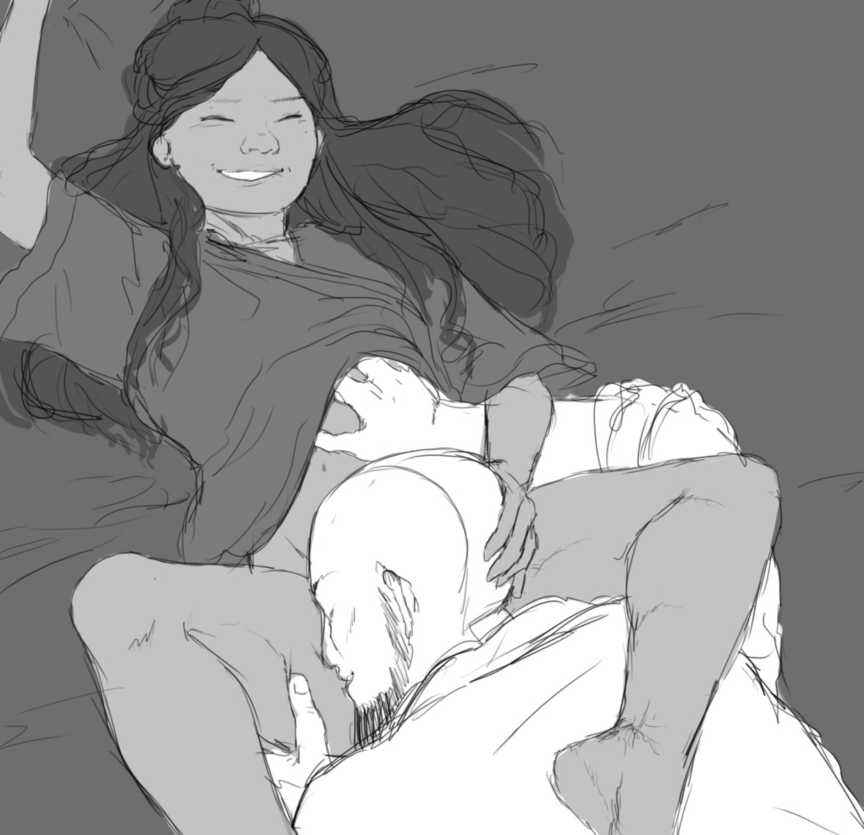 1boy 1girls aang air_nomad airbender_tattoo artist_request avatar_legends avatar_the_last_airbender clothing dark-skinned_female dark_skin female human interracial katara male male/female nickelodeon rule34 straight the_avatar water_tribe
