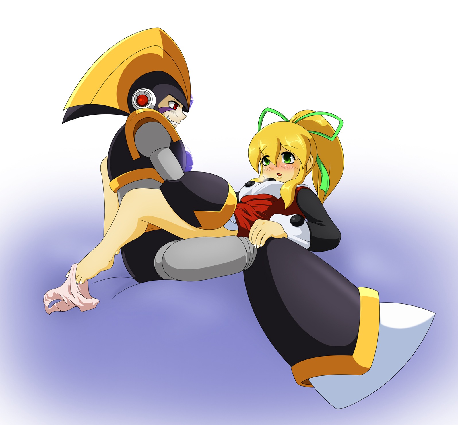 bass_(mega_man) female mega_man mega_man_(classic) proto_man_wants_to_kill_himself_because_of_this_shit roll rule34 tagme