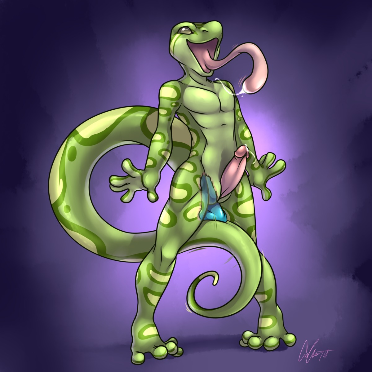 1:1 absurd_res anal anal_masturbation anal_penetration animal_genitalia anthro biped bodily_fluids cum cum_while_penetrated dildo e621 ejaculation erection gecko genital_fluids genital_slit genitals hands-free happy hi_res humanoid_genitalia humanoid_penis internal keishinkae lizard long_tail long_tongue male masturbation open_mouth orgasm penetration penis precum reptile rivia_green saliva scalie sex_toy solo standing tail tongue tongue_out toying_self