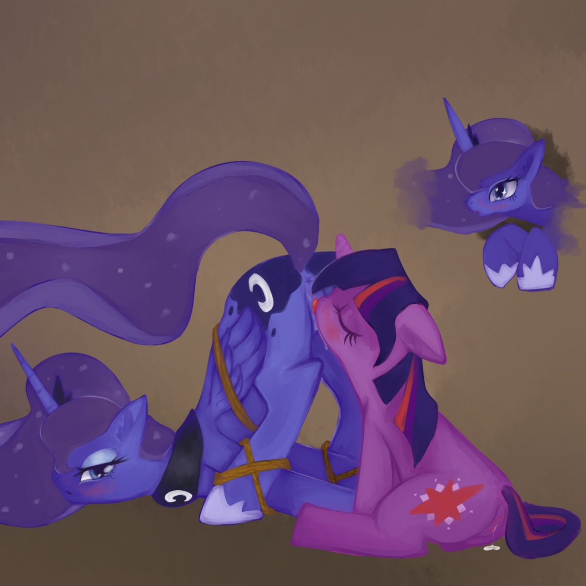 1:1 2012 anus ass_up bdsm being_watched blue_eyes blush bodily_fluids bondage bound cunnilingus cutaway cutie_mark digital_media_(artwork) digital_painting_(artwork) dominant dominant_female dripping duo e621 equid equine eyes_closed feathered_wings feathers female female/female feral friendship_is_magic fur genital_fluids genitals hair hasbro hi_res horn licking looking_at_another mammal multicolored_hair my_little_pony mythological_creature mythological_equine mythology nude oral painting_(artwork) ponylicking princess_luna_(mlp) purple_body purple_fur purple_hair raised_tail sex simple_background submissive submissive_female tail tongue tongue_out twilight_sparkle_(mlp) two_tone_hair unicorn vaginal vaginal_fluids vulva winged_unicorn wings