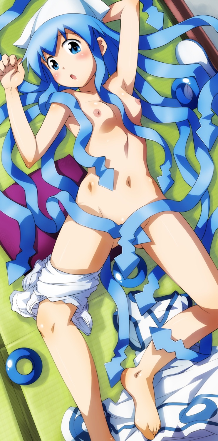 blue_hair female ikamusume rule34 shinryaku!_ikamusume tagme