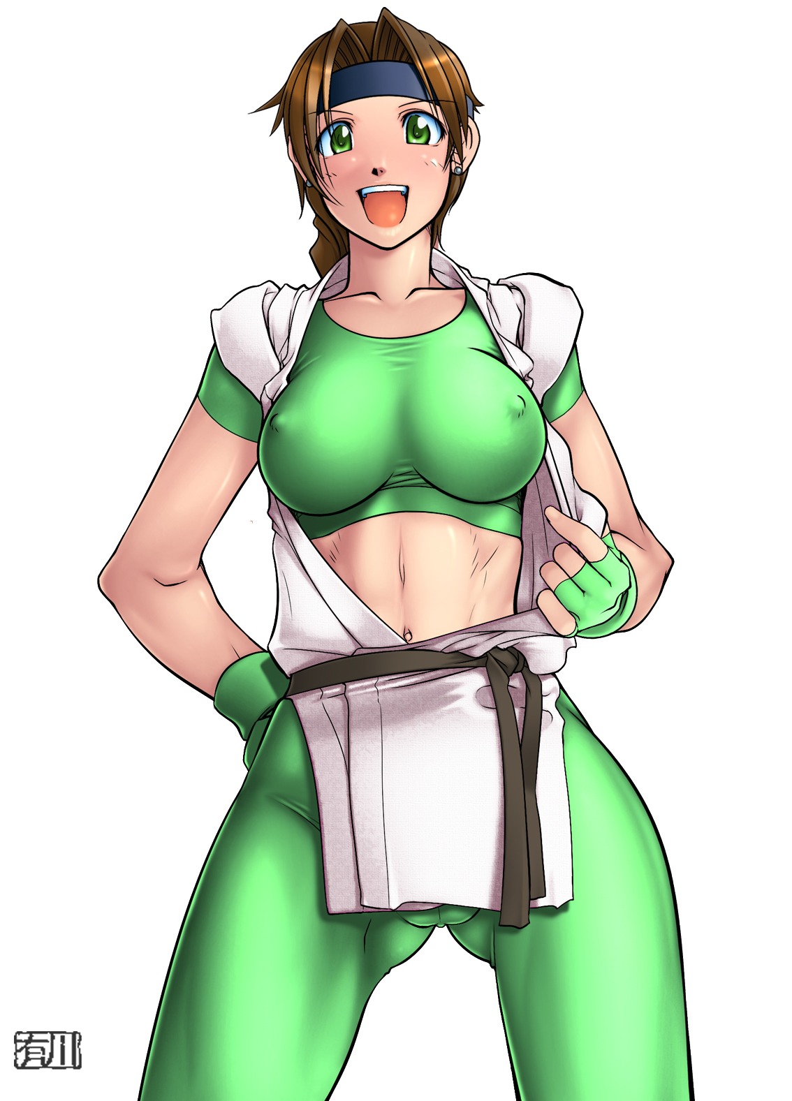 1girls arikawa art_of_fighting female king_of_fighters pointy_chin rule34 snk tagme yuri_sakazaki