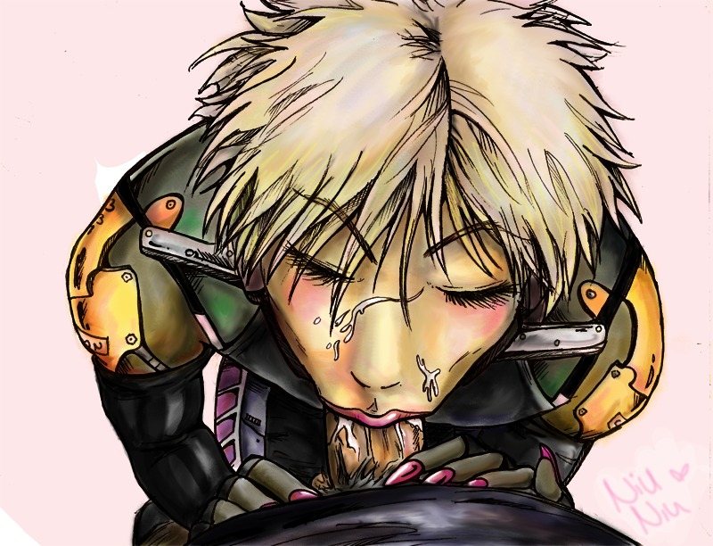 2boys male male_only metal_gear_solid metal_gear_solid_4 niuniu raiden raiden_(metal_gear) rule34 yaoi