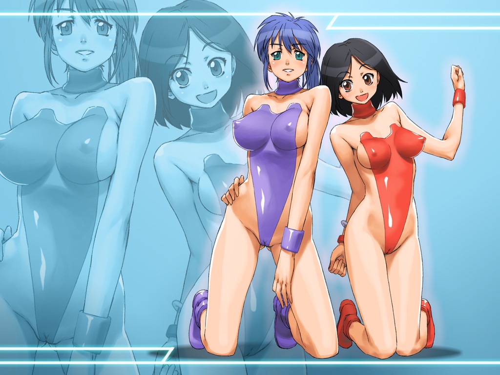 2girls blush breasts cameltoe character_request copyright_request female female_only multiple_females multiple_girls natsuya_(circle) pussy rule34 smile