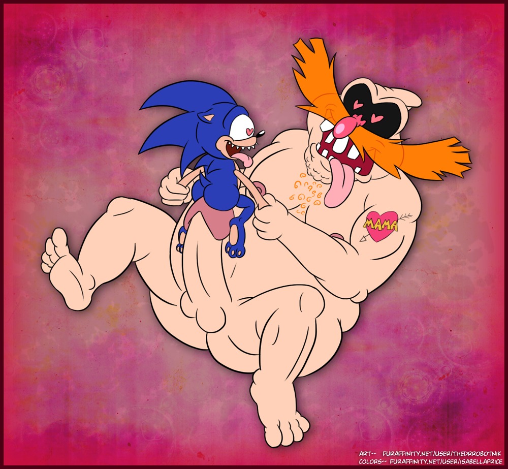 adventures_of_sonic_the_hedgehog blue_fur countramsely dr._eggman dr_robotnik erection fur heart heart-shaped_pupils hedgehog human humor in_love male male_only multiple_males on_back penis red_eyes robotnik rule34 sega sonic_(series) sonic_the_hedgehog yaoi
