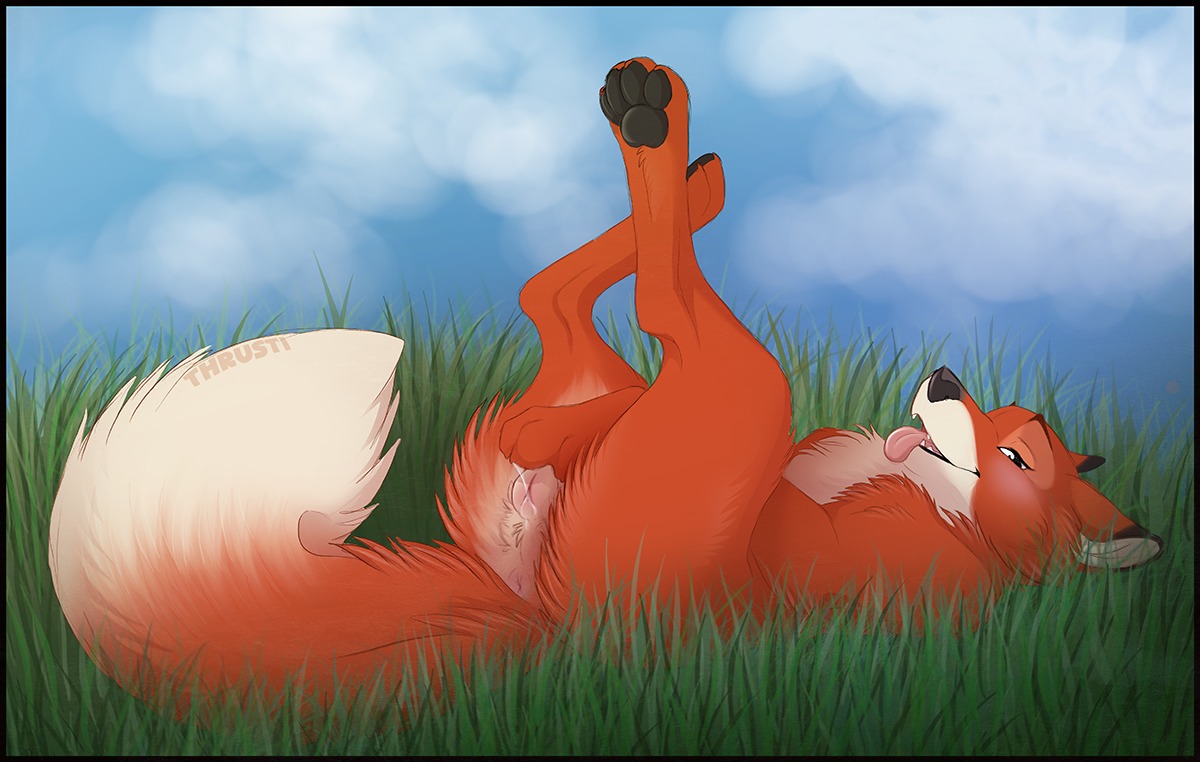 2013 4_toes anatomically_correct anatomically_correct_genitalia anatomically_correct_vulva animal_genitalia animal_vulva anus bedroom_eyes bodily_fluids canid canine canine_genitalia canine_vulva claws cum digital_media_(artwork) digitigrade disney e621 feet female female_feral feral fingering fingering_self fox fur genital_fluids genitals grass hindpaw legs_up looking_at_viewer lying mammal masturbation narrowed_eyes nude on_back outside pawpads paws plant presenting red_fox seductive shaded soles solo tail the_fox_and_the_hound thrusti toes tongue tongue_out true_fox vaginal vaginal_fluids vaginal_masturbation vixey_(tfath) vulva