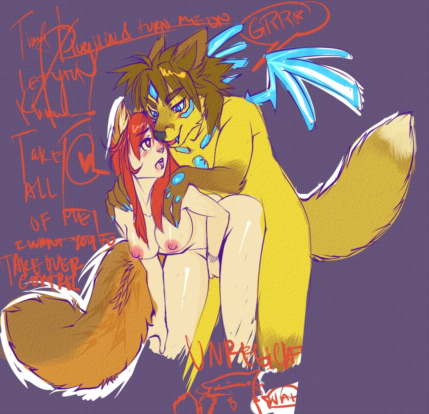 2011 aisukuriimu all_fours animal_humanoid anthro anthro_penetrating anthro_penetrating_humanoid big_breasts blue_eyes blue_markings blush breasts brown_hair canid canine cat_humanoid doggystyle duo e621 english_text eye_contact felid felid_humanoid feline feline_humanoid female female_on_anthro female_penetrated fox from_behind_position fur hair huge_breasts humanoid humanoid_on_anthro humanoid_penetrated ice interspecies long_hair looking_at_another looking_back male male/female male_on_humanoid male_penetrating male_penetrating_female mammal mammal_humanoid markings michi_cat_(unregisteredcat) nipples nude penetration red_eyes romantic romantic_couple sex simple_background tail text unregisteredcat wide_hips yellow_body yellow_fur