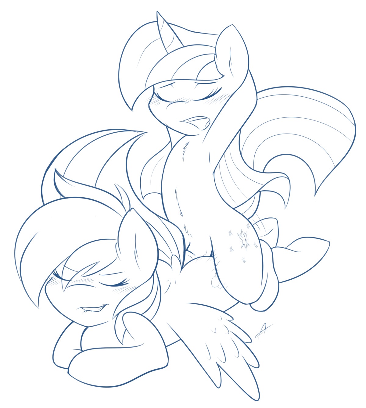 2014 absurd_res ambris bite biting_lip biting_own_lip blue_and_white cutie_mark digital_drawing_(artwork) digital_media_(artwork) duo e621 equid equine erection eyes_closed feathered_wings feathers female female_penetrated feral friendship_is_magic from_behind_position fur genitals gynomorph gynomorph/female gynomorph_penetrating gynomorph_penetrating_female hair hasbro hi_res horn intersex intersex/female intersex_penetrating intersex_penetrating_female line_art lips mammal monochrome my_little_pony mythological_creature mythological_equine mythology nude open_mouth pegasus penetration penis rainbow_dash_(mlp) self_bite sex simple_background twilight_sparkle_(mlp) unicorn white_background wings
