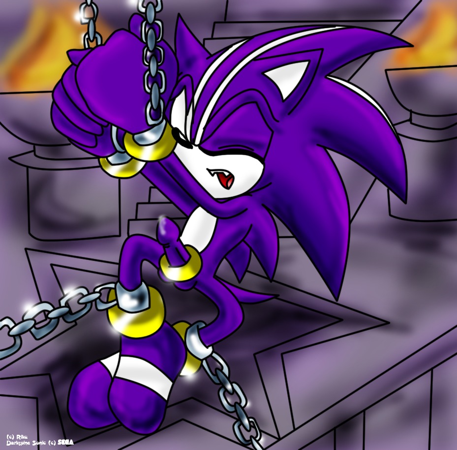 accessory anklet anthro balls bdsm big_eyes big_head bodily_fluids bondage bound bracelet chain cock_ring cool_colors cum darkspine_sonic e621 empty_eyes erection eulipotyphlan fangs featureless_feet feet genital_fluids genitals hedgehog jewelry male mammal nude open_mouth penis penis_accessory penis_jewelry purple_body purple_penis riku_(artist) ring sega side_mouth solo sonic_and_the_secret_rings sonic_storybook_series sonic_the_hedgehog sonic_the_hedgehog_(series) submissive submissive_male super_form tail teeth toony