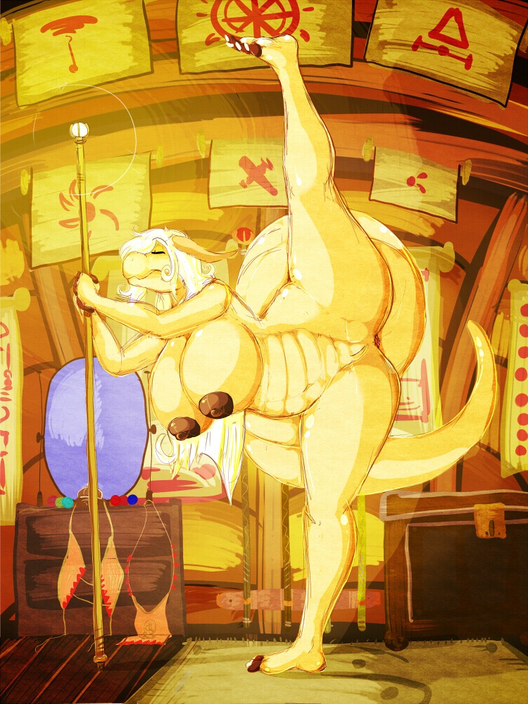 2011 3:4 anthro anus big_breasts breasts dancing dragon dripdry e621 eyes_closed female flexible genitals herro huge_breasts mature_anthro mature_female mythological_creature mythological_scalie mythology nipples non-mammal_breasts non-mammal_nipples nude one_leg_up pole pole_dancing raised_leg scalie slightly_chubby solo splits spread_legs spreading standing tail thick_thighs vertical_splits vulva wingless_dragon yellow_body