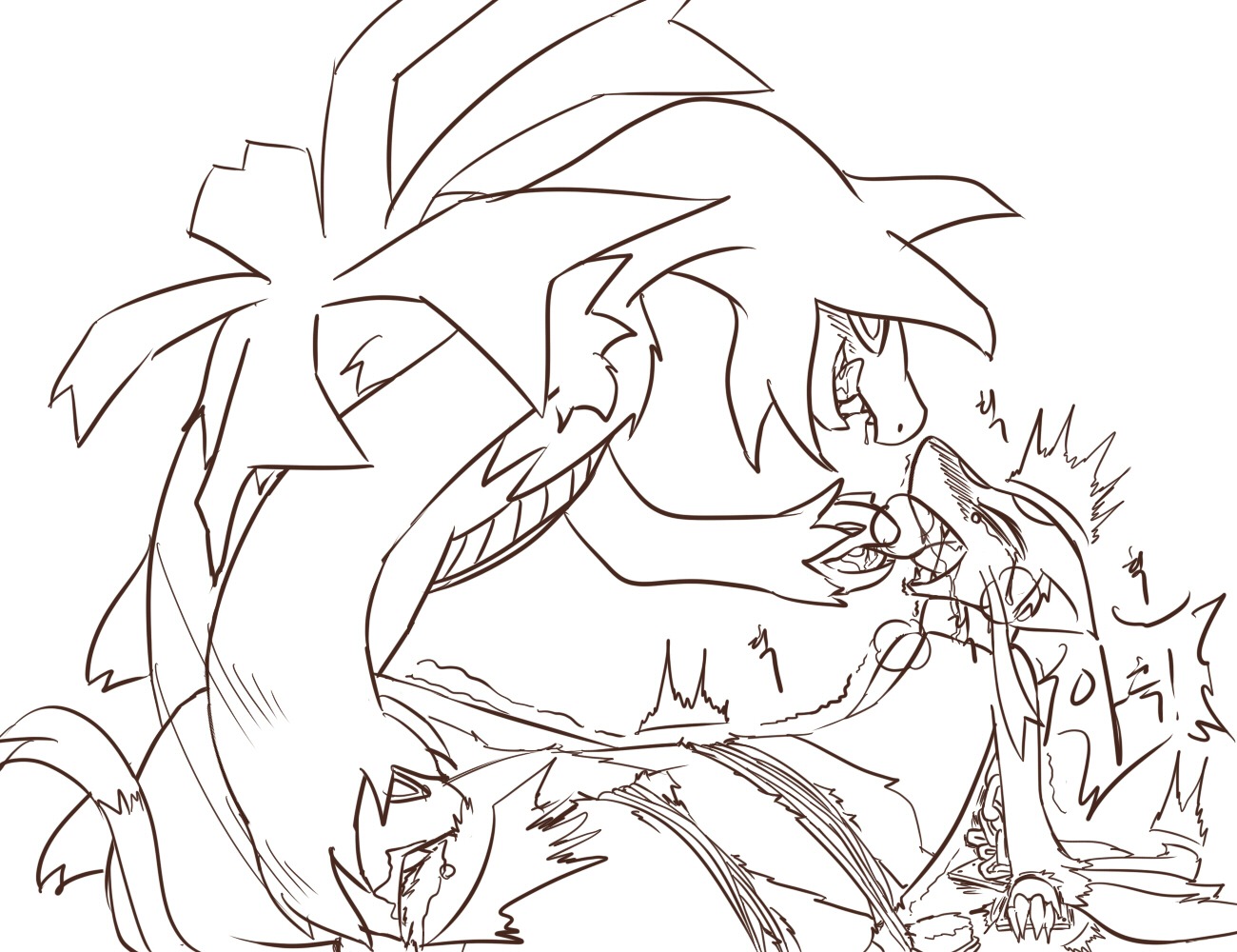 female hydreigon mienshao pokemon pokemon_bw rule34 tagme
