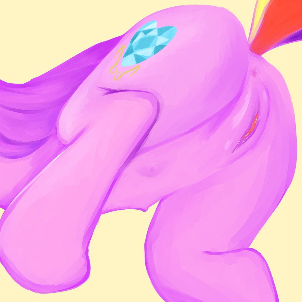 1:1 2012 anus ass_up butt cutie_mark digital_media_(artwork) digital_painting_(artwork) e621 equid equine female feral friendship_is_magic fur genitals hasbro hi_res horse mammal my_little_pony nude painting_(artwork) pink_body pink_fur pony ponylicking presenting presenting_hindquarters princess_cadance_(mlp) simple_background solo tail teats vulva white_background