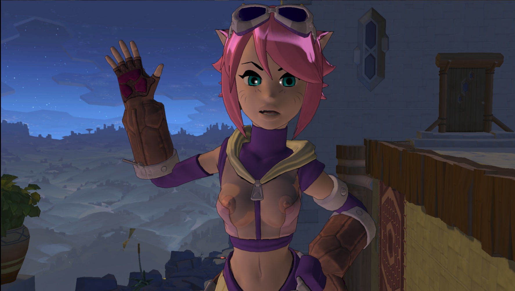 blade_kitten female kit_ballard pink_hair rule34 tagme