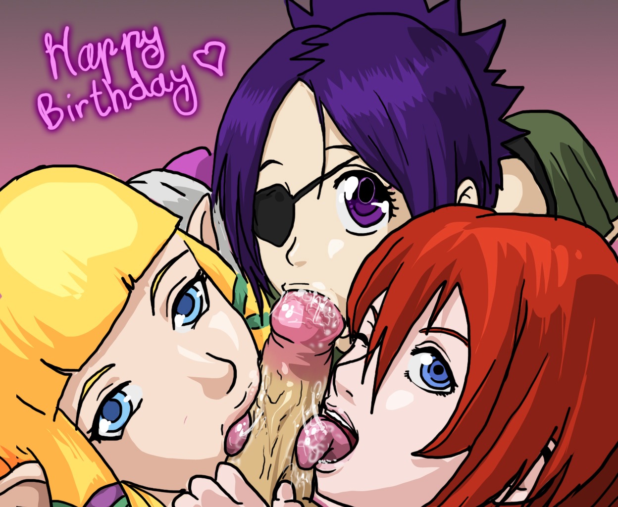 1boy 3girls chrome_dokuro collaborative_fellatio crossover disney eye_contact fellatio female happy_birthday kairi katekyo_hitman_reborn! kingdom_hearts licking_penis male mosbles nintendo oral penis pov princess_zelda rule34 skyward_sword square_enix the_legend_of_zelda zelda_(skyward_sword)