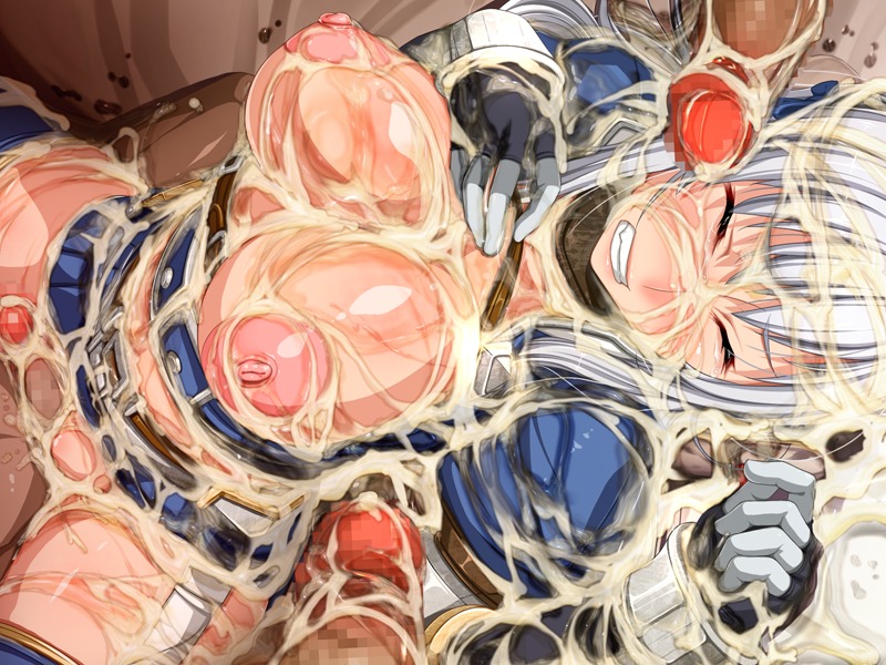 asuru breasts bukkake capcom censored closed_eyes cum cum_all_over cum_everywhere cum_on_belly cum_on_body cum_on_breasts cum_on_clothes cum_on_hair cum_on_upper_body facial female large_breasts male monster_hunter monster_hunter_frontier mosaic_censoring multiple_boys multiple_penises nipples penis rule34 saberfish white_hair zettai_ryouiki