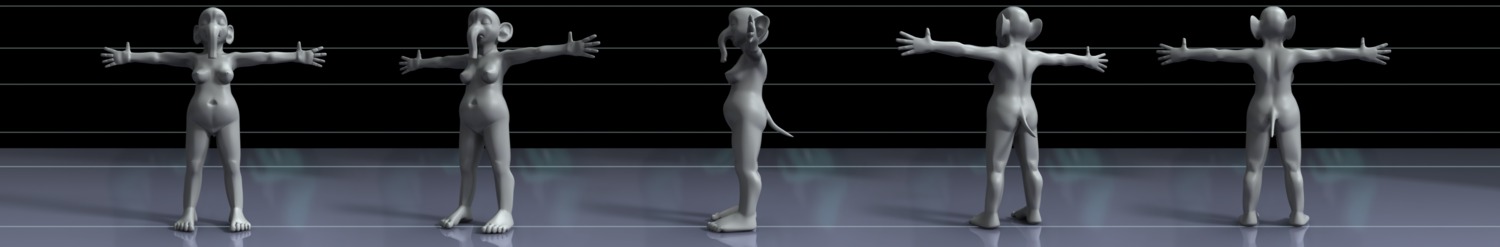 3d_(artwork) absurd_res anthro barefoot biped breasts digital_media_(artwork) e621 elephant elephantid feet female hi_res long_image mammal multiple_angles proboscidean proboscis_(anatomy) slightly_chubby solo t-pose tfancred trunk_(anatomy) wide_image