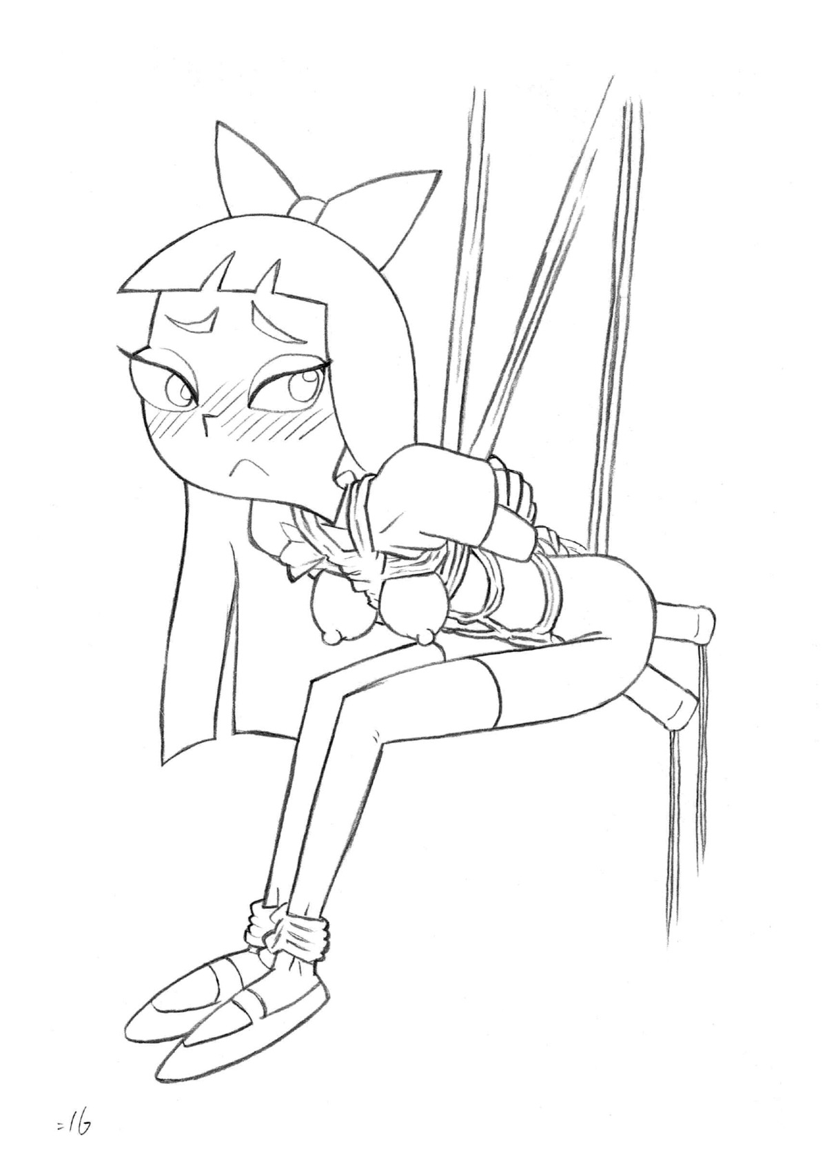 asian_female bondage disney disney_channel disney_xd female monochrome nipples phineas_and_ferb rule34 stacy_hirano tagme union_of_the_snake