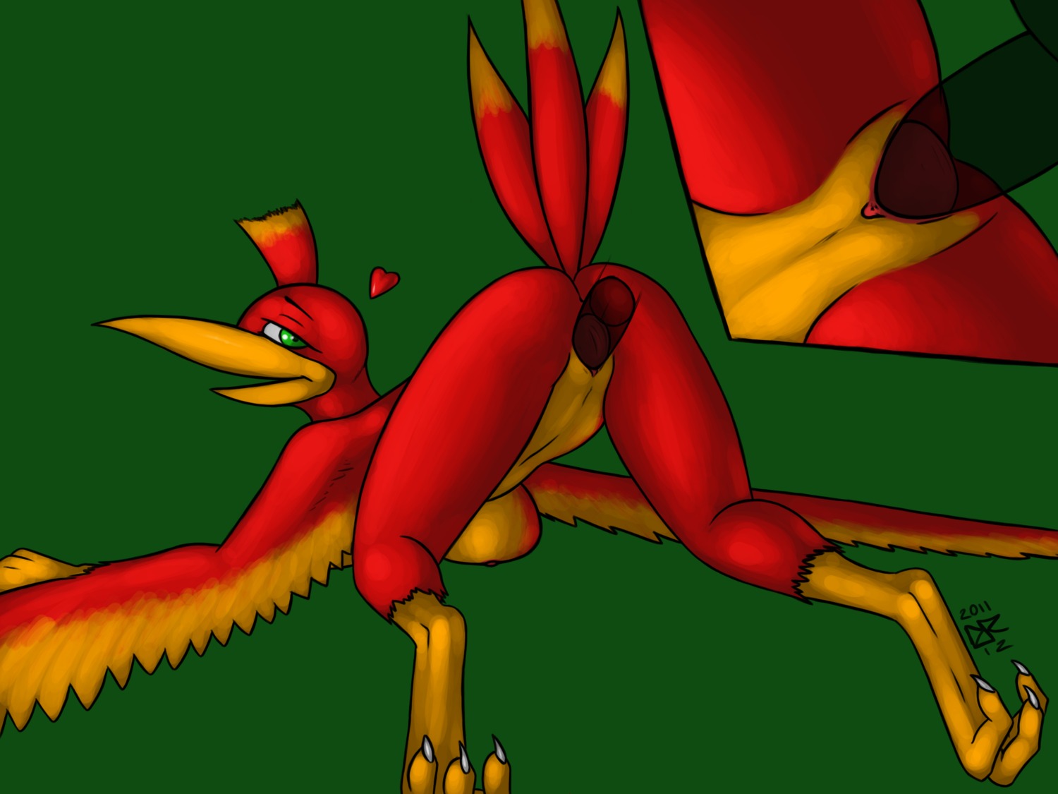anthro ass banjo-kazooie breegull color female female_only kazooie nude pussy rule34 solo tagme
