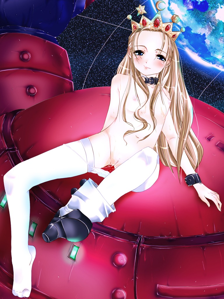 1girls blonde blonde_hair blush blushing boots breasts crown cyberbots devilot_de_deathsatan_ix female female_only long_hair peeing pussy rule34 small_breasts solo stockings straight_hair tagme thighhighs tiara urination urine urine_pool vulva