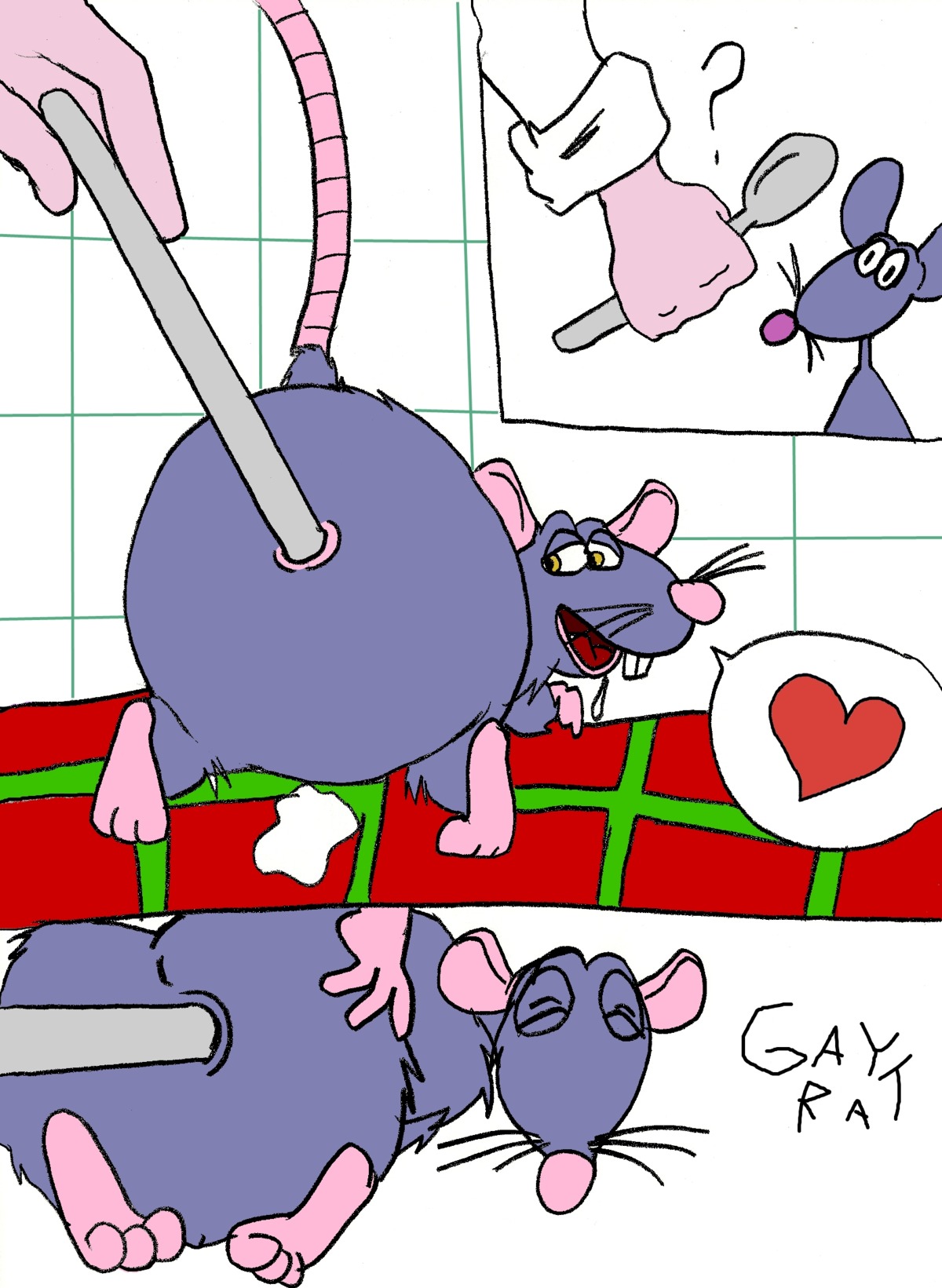 anal anus comic disney furry gay gay_rat male male_anal male_only pixar ratatouille remy_(ratatouille) rough_sketch rule34 tagme yaoi zoophilia